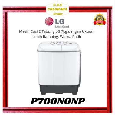 MESIN CUCI LG P700NONP MESIN CUCI 2 TABUNG 7 KG P700N P700NO P700 700NONP MESIN CUCI 7 KG