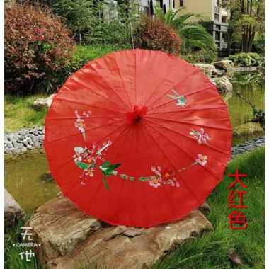 Payung Tari Kayu Jepang Payung Dekorasi Besar Diameter 84cm 320-4 Putih