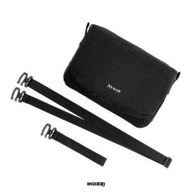 Ikozzi Stood Clutch Bag - Sling Bag - Tas Tablet 11 Inc Hitam