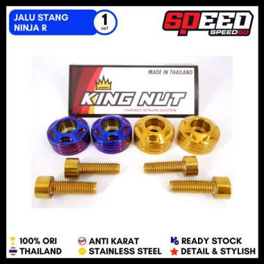 Jalu Stang Ninja R Ninja RR Probolt Thailand Stainless Steel King Nut Blue