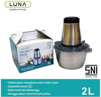 Food Chopper LUNA LIFE FP 02 Penggiling Makanan Food Processor