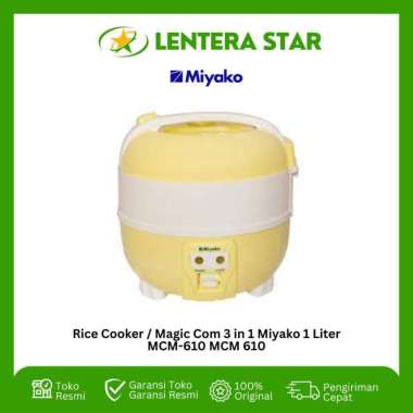 Rice Cooker / Magic Com 3 in 1 Miyako 1 Liter MCM-610 MCM 610