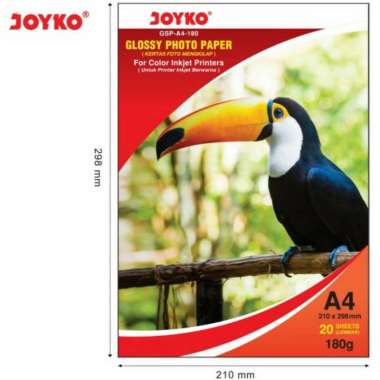 Glossy Photo Paper / Kertas Photo A4 180 gr