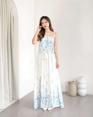 EF609 BTP DRESS PANTAI WANITA DRESS MAXI KATUN RAYON PREMIUM DRESS KATUN RAYON ADEM MAXI DRESS BTP_B