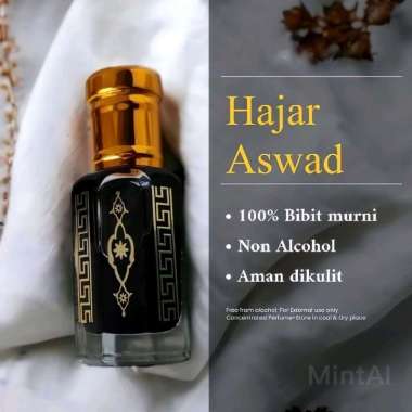 parfum HAJAR ASWAD 6ml original minyak wangi hajarul aswad bibit tanpa campuran