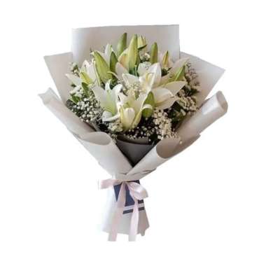Buket Bunga Lily Segar Freshcut - Hadiah Karangan Bunga - FlowerAdvisor Lilies
