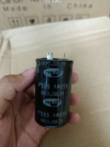 ELCO KAPASITOR 680UF 450V SAMWHA