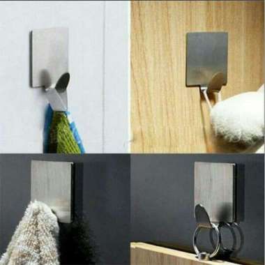 HOOK TEMPEL STAINLESS SEGIEMPAT PERAK