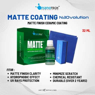 MATTE CERAMIC COATING N3Ovolution - nanoTECH PROTECTION - NANO CERAMIC COATING MOBIL MOTOR CAT DOFF 