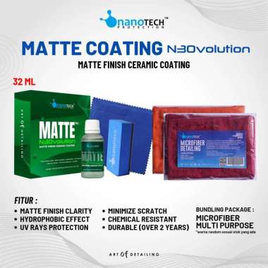 MATTE CERAMIC COATING N3Ovolution - nanoTECH PROTECTION - NANO CERAMIC COATING MOBIL MOTOR CAT DOFF 