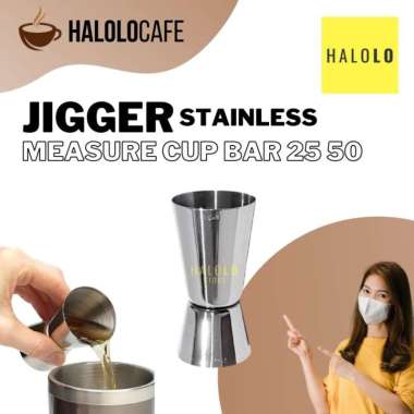 Jigger Stainless Cup 25 50 Jigger Bar Measure Cup Gelas Ukur Cocktail