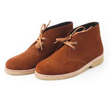 Supervice - - Boots - Sepatu Boots Pria Wanita Chukka Boots Kulit Asli 42 Tan