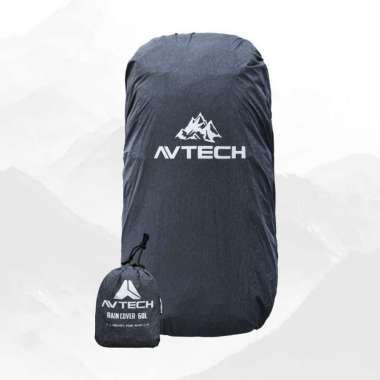 Supervice - Raincover Ready For Rain Carrier 60L - Cover Bag Waterproof - Pelindung Tas 60 Liter Abu