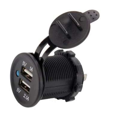 3.1A Dual USB Charger Lighter 2 Port USB Mobil Motor Charger DC 12VOLT