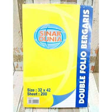Kertas Double Folio Bergaris Sidu 200 Sheet