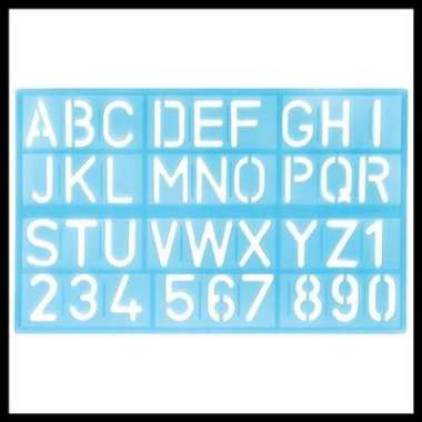 PENGGARIS MAL SABLON HURUF ANGKA BUTTERFLY HA-280