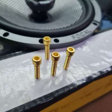 Sekrup / baut speaker cooper tembaga kepala L M4x20
