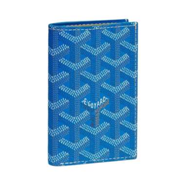 Goyard Saint Pierre Card Bifold Wallet Sky Blue Blue