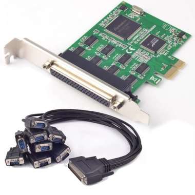 Netline Multi I/O PCI Express Serial Card 8 Port Serial RS-232 DB9