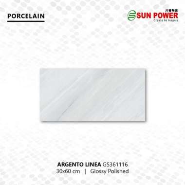 Granit Lantai & Dinding Glossy Polished - Argento Linea | Sun Power 30x60