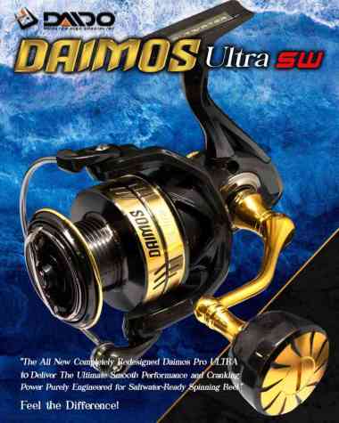 REEL DAIDO DAIMOS ULTRA HS SW NEW 8 BEARING 1000-6000 POWER HANDLE 1000SW(1PCHNDLE)