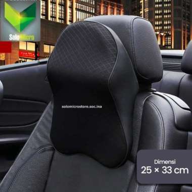 Nuca Bantal Leher Kursi Mobil Memory Foam Neck Pillow Headrest