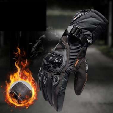 Suomy Sarung Tangan Motor Waterproof Windproof Touch Screen Gloves - Merah, XL L Hitam