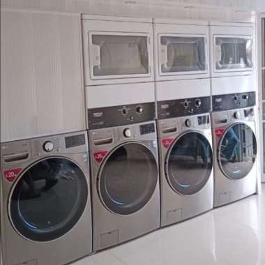 Paket B ο½ 4 Stack Laundry Coin - Mesin Cuci LG + Pengering MAYTAG ο½ 140 Juta