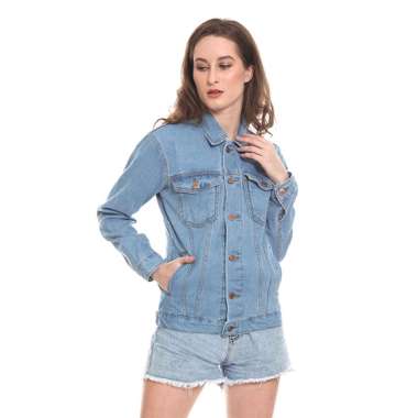 2Nd RED Basic Jaket Jeans Wanita - Biru Muda 292001 M