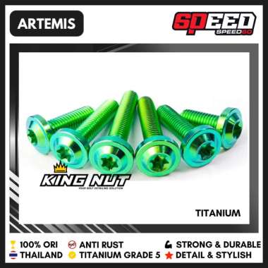 Baut Shock Depan PCX ADV Baut Titanium Grade 5 Thailand King Nut Artemis