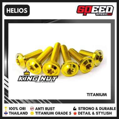 Baut Shock Depan PCX ADV Baut Titanium Grade 5 Thailand King Nut Helios