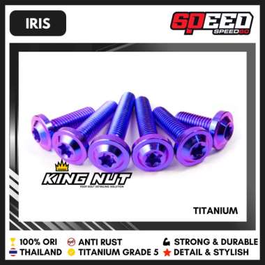 Baut Shock Depan PCX ADV Baut Titanium Grade 5 Thailand King Nut Iris