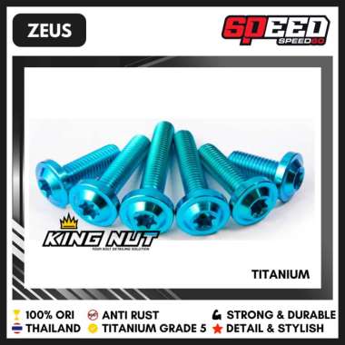 Baut Shock Depan PCX ADV Baut Titanium Grade 5 Thailand King Nut Zeus