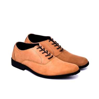 Sepatu Pantofel Formal Pria GREATA Oxford Camel Series 42