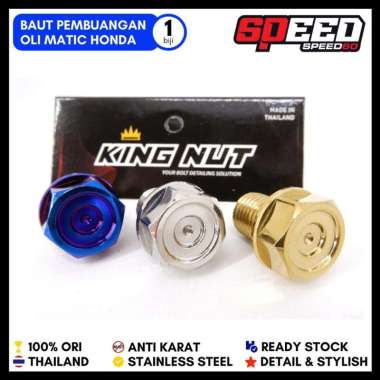Baut Pembuangan Oli Samping Tap Oli Bawah Honda Scoopy Beat Vario 125 150 Baut Probolt Thailand Stai