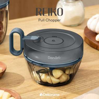 Dekoruma REIKO Pull Chopper / Blender Gilingan Bumbu dan Daging 400 ml