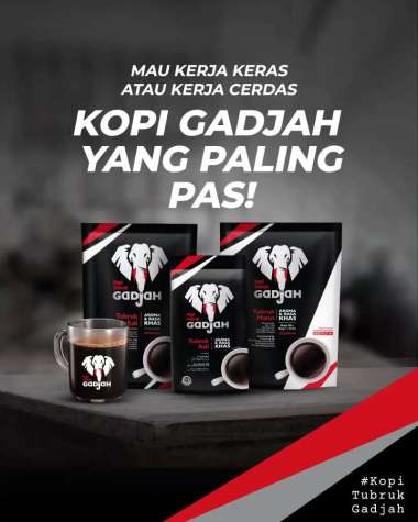 Kopi tubruk gajah per renceng isi 10 sachet