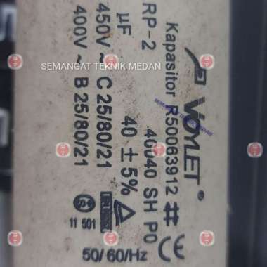KAPASITOR CAPASITOR MOTOR STARTING DINAMO 40UF 40 UF 450VAC 450 V VAC