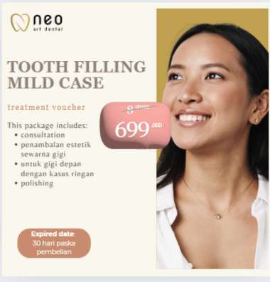 Neo Art Dental - VOUCHER PENAMBALAN GIGI DEPAN KASUS RINGAN + POLISHING