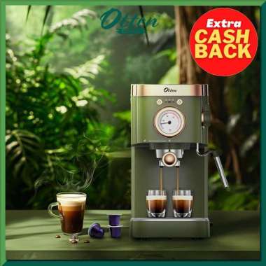 Otten - Mesin Kopi Espresso 20 Bar (Retto Forest Green) Coffee Espresso Machine Nespresso Compatible