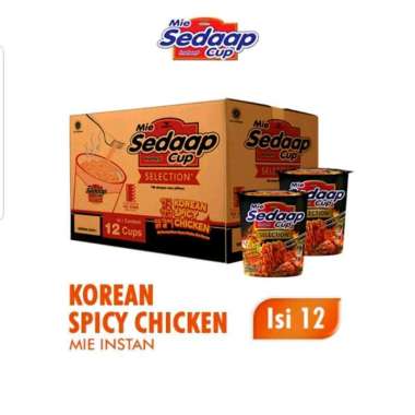 Mie Sedaap Cup Selection Korean Spicy Chicken 1 dus | Mi Instant Sedap Cup Goreng Korea