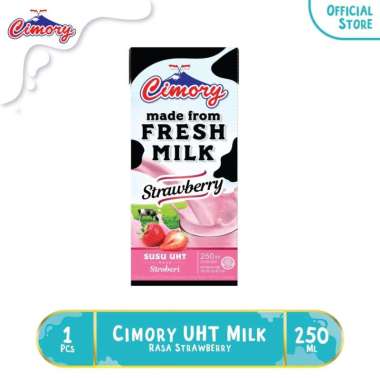 Promo Harga Cimory Susu UHT Strawberry 250 ml - Blibli