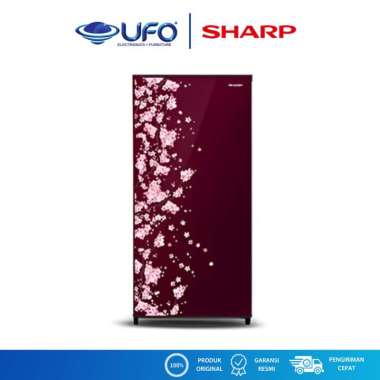 Sharp Kulkas 1 Pintu 133L SJN162DVR/DVB Merah