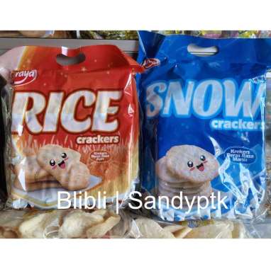 Snack Kraker Beras Asin Manis Salty Rice Cracker Snow Crackers Naraya Snow Cracker