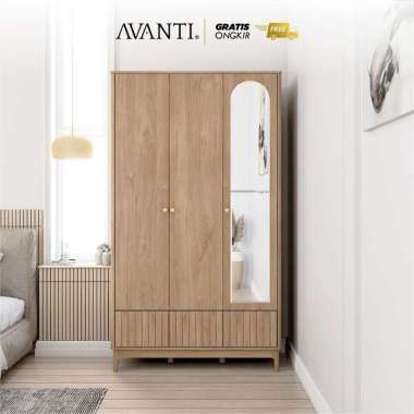Avanti Lemari Pakaian Minimalis / Wardrobe Baju 3 Pintu / MONZA LP 300