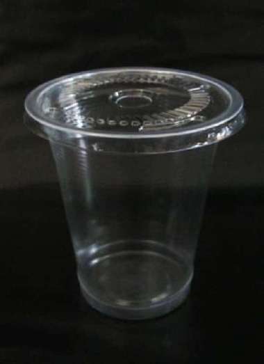 Gelas Plastik / Cup Plastik ukuran 14 OZ (dengan tutup rata)