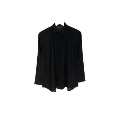 KEMEJA WANITA POLOS KERAH SHANGHAI LENGAN PANJANG WANITA KATUN RAYON LONG SHIRT ORGANIK - Shanghai A