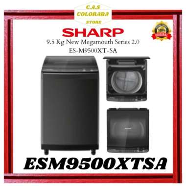 MESIN CUCI SHARP ESM9500XTSA MESIN CUCI TOP LOADING 9,5 KG ES-M9500XT-SA ESM9500 M9500XT ESM9500XT