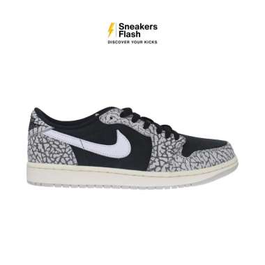 NIKE Air Jordan 1 Low Og Original Black Cement Sepatu Sneakers Wanita - CZ0775001 38