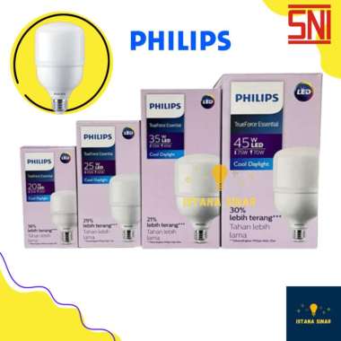 Lampu PHILIPS TrueForce Esential Putih Watt Besar 20 25 35 45 W Watt LED philips Essential 35 Watt